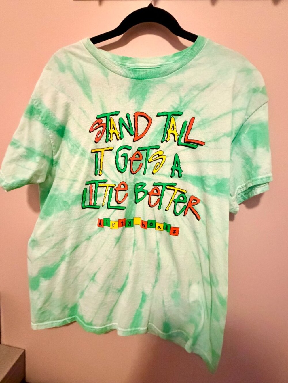 Dirty Heads “Sand Tall It Gets A Little Better” Tie Dye Tee | Large